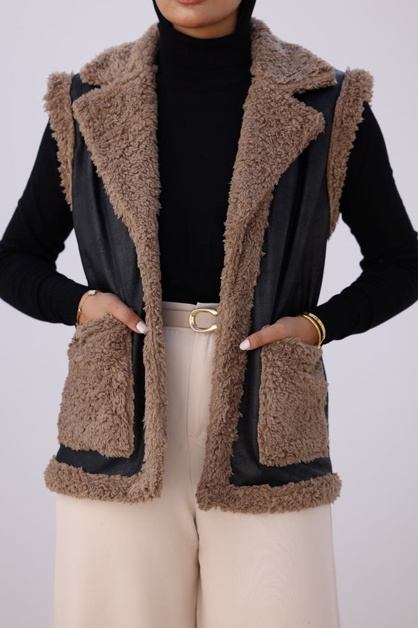 FUR LEATHER JACKET